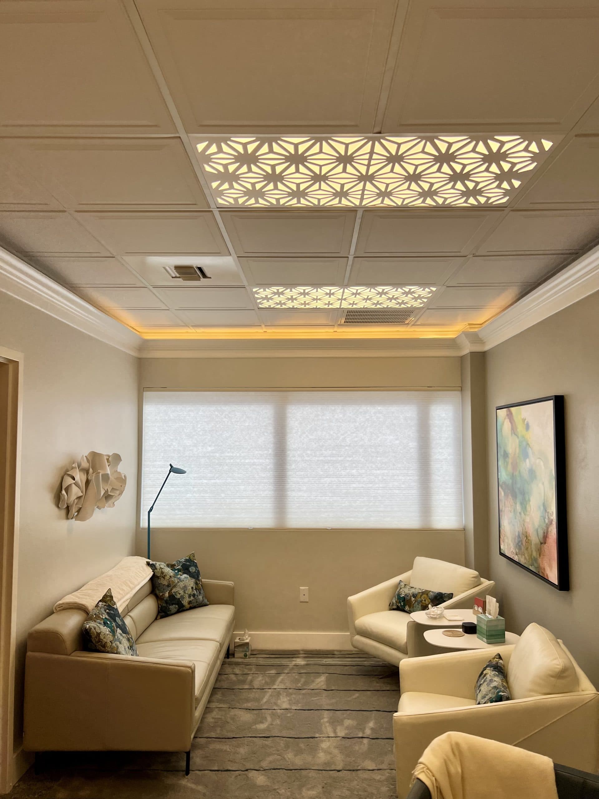 Welcoming consultation room at The Crane Center